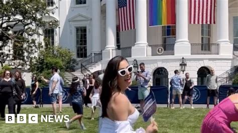 White House bans three guests after topless video at Pride party